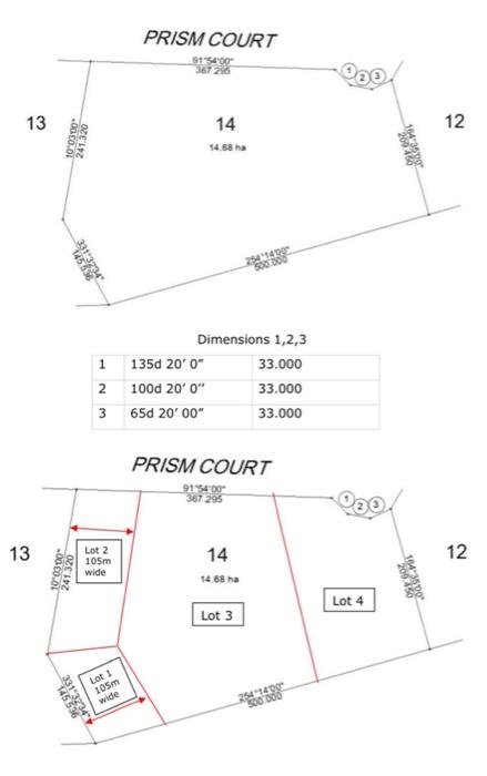Question 1 Land boundary and area problems (125 | Chegg.com