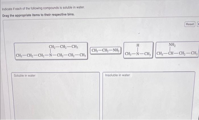 Solved Indicate if each of the following compounds is | Chegg.com