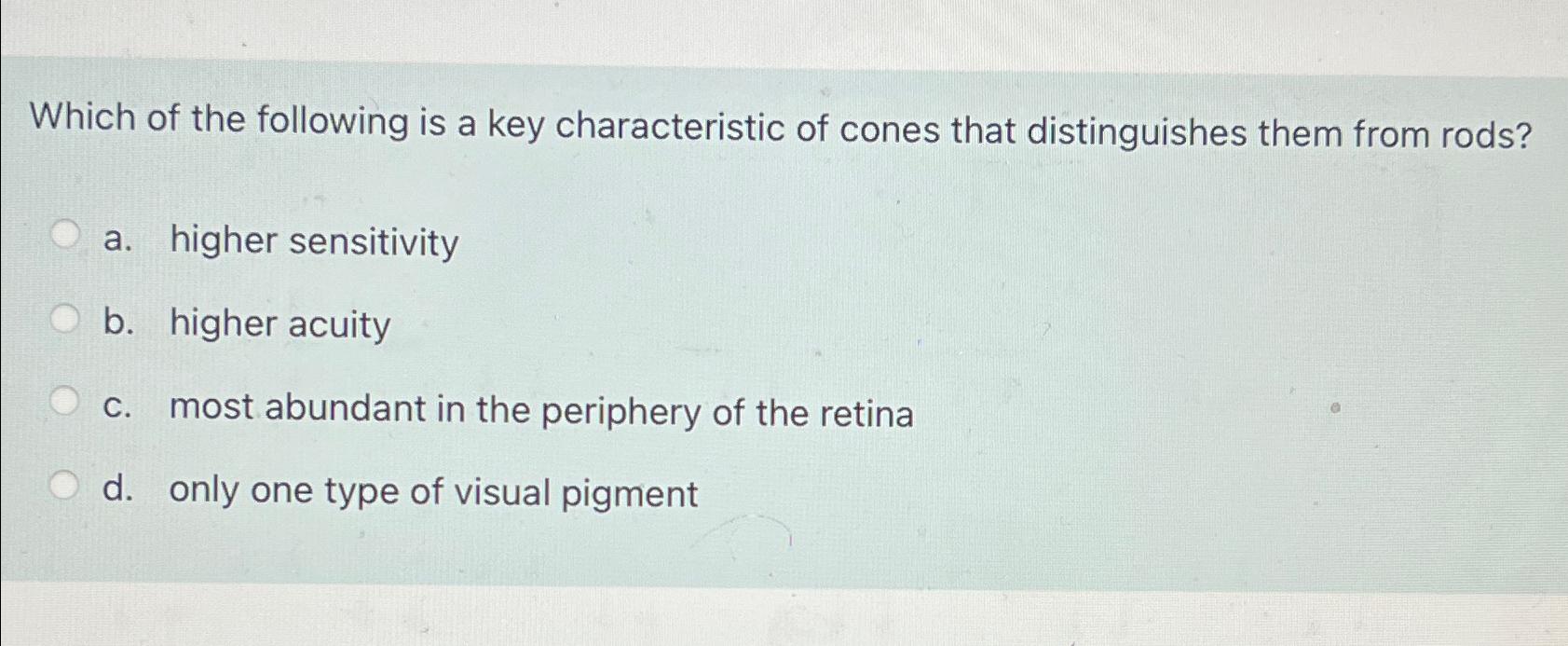 Solved Which of the following is a key characteristic of | Chegg.com