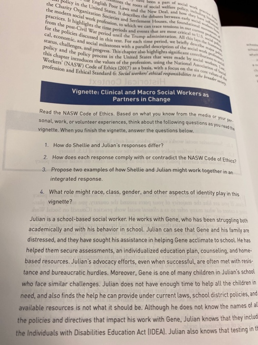 social work policy examples