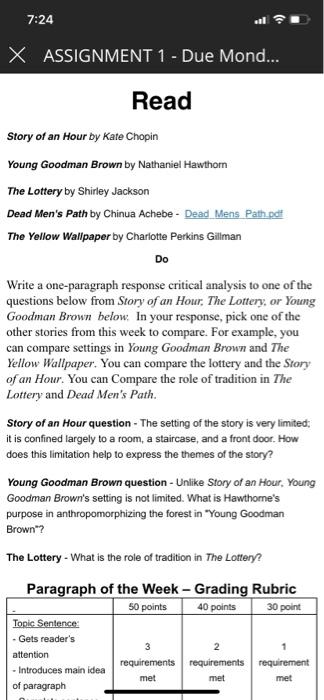 young goodman brown questions pdf