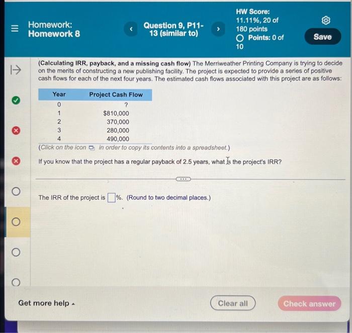 solved-calculating-irr-payback-and-a-missing-cash-flow-chegg