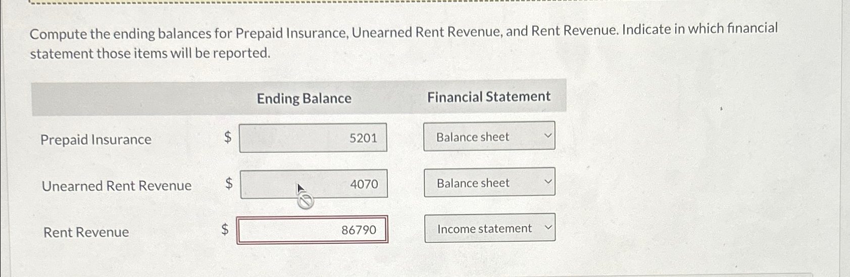 Compute the ending balances for Prepaid Insurance, | Chegg.com
