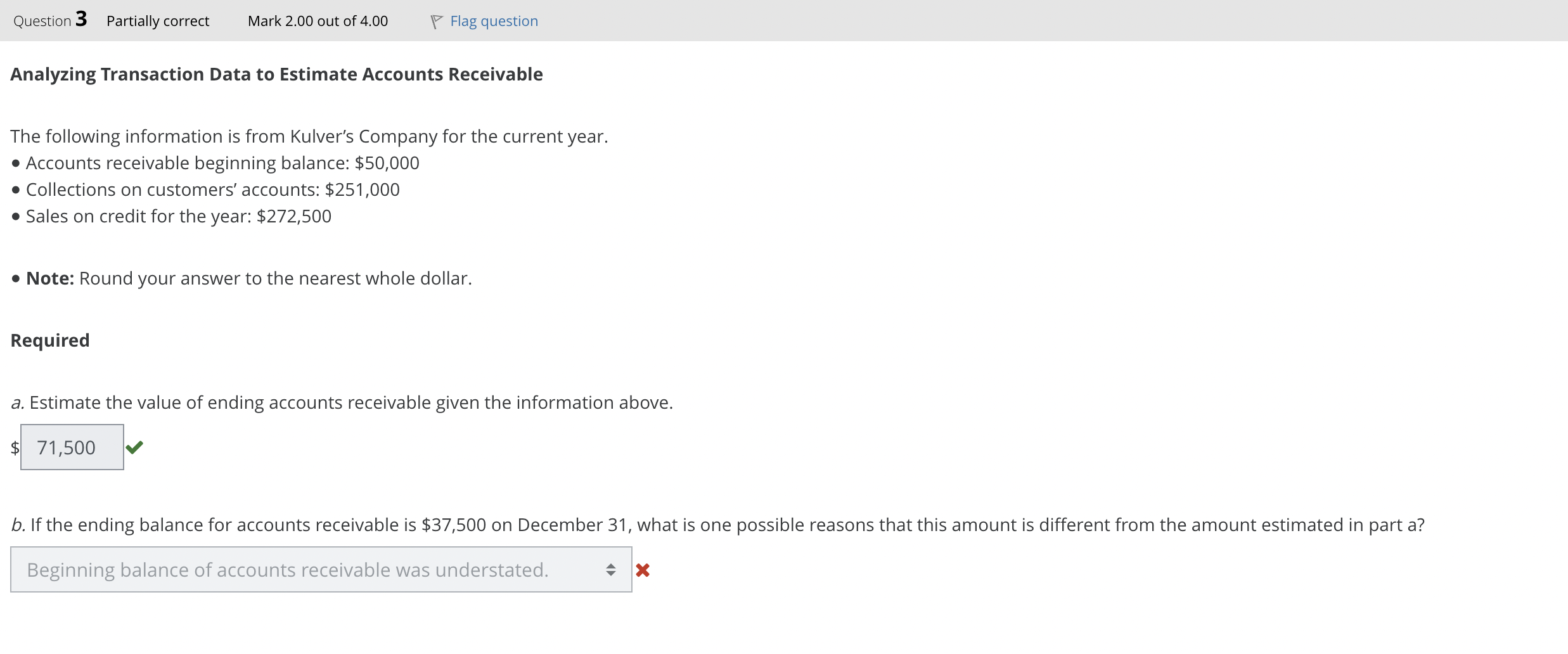 Solved Analyzing Transaction Data to Estimate Accounts | Chegg.com