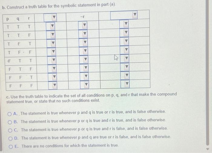 Solved Write the following compound statement in terms of | Chegg.com