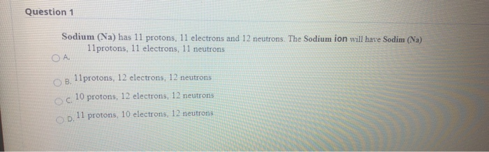 Has 11 protons what Relation Between