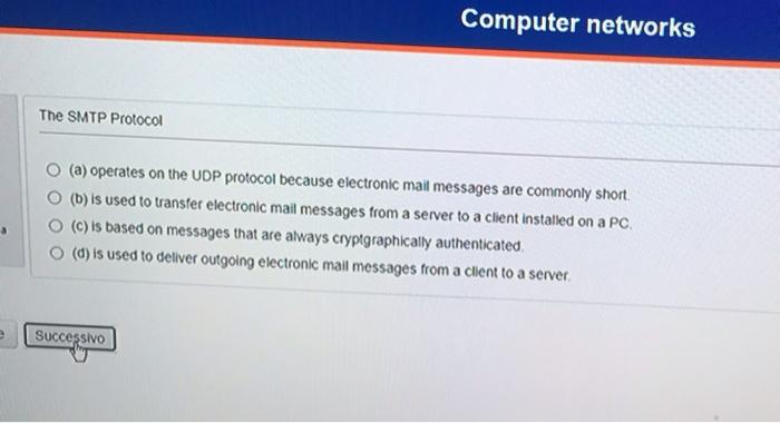 which protocol is commonly used to send emails to recipients