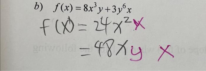 Solved Find the first and second derivatives of the | Chegg.com