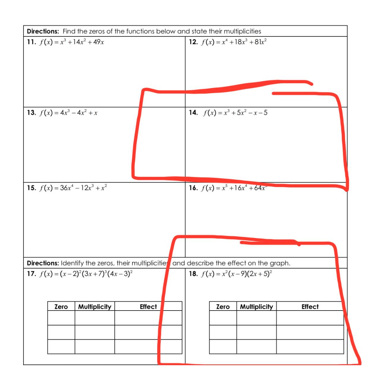 Solved Please show all the steps and formulas for #18. | Chegg.com