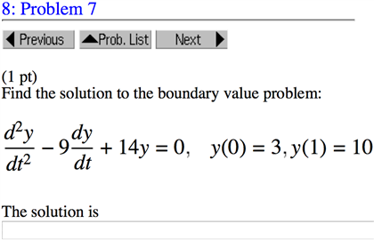 Solved Find the solution to the boundary value problem: | Chegg.com