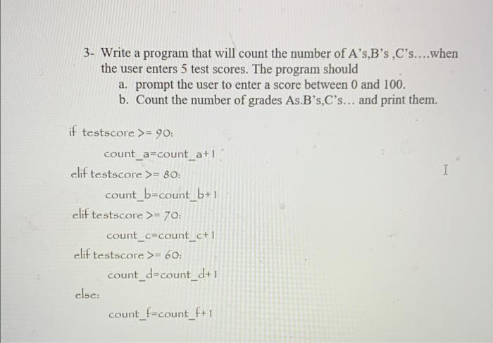 Solved 2- Write a program that prints a message stating what | Chegg.com