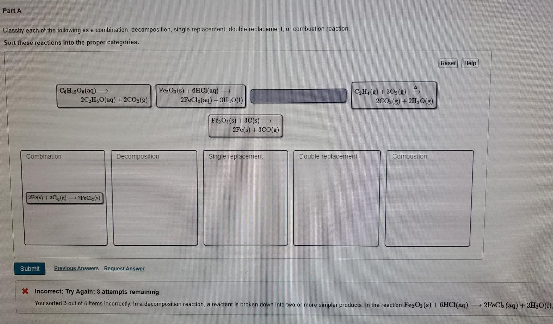 Solved Part A Classify each of the following as a