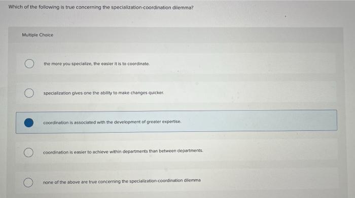 Solved Which of the following is true concerning the | Chegg.com