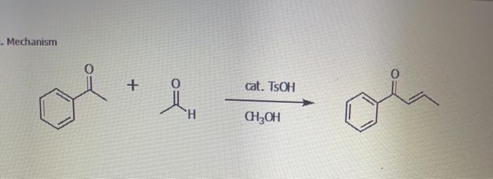 Solved Mechanism 0 + cat. TSOH i. CH3OH | Chegg.com