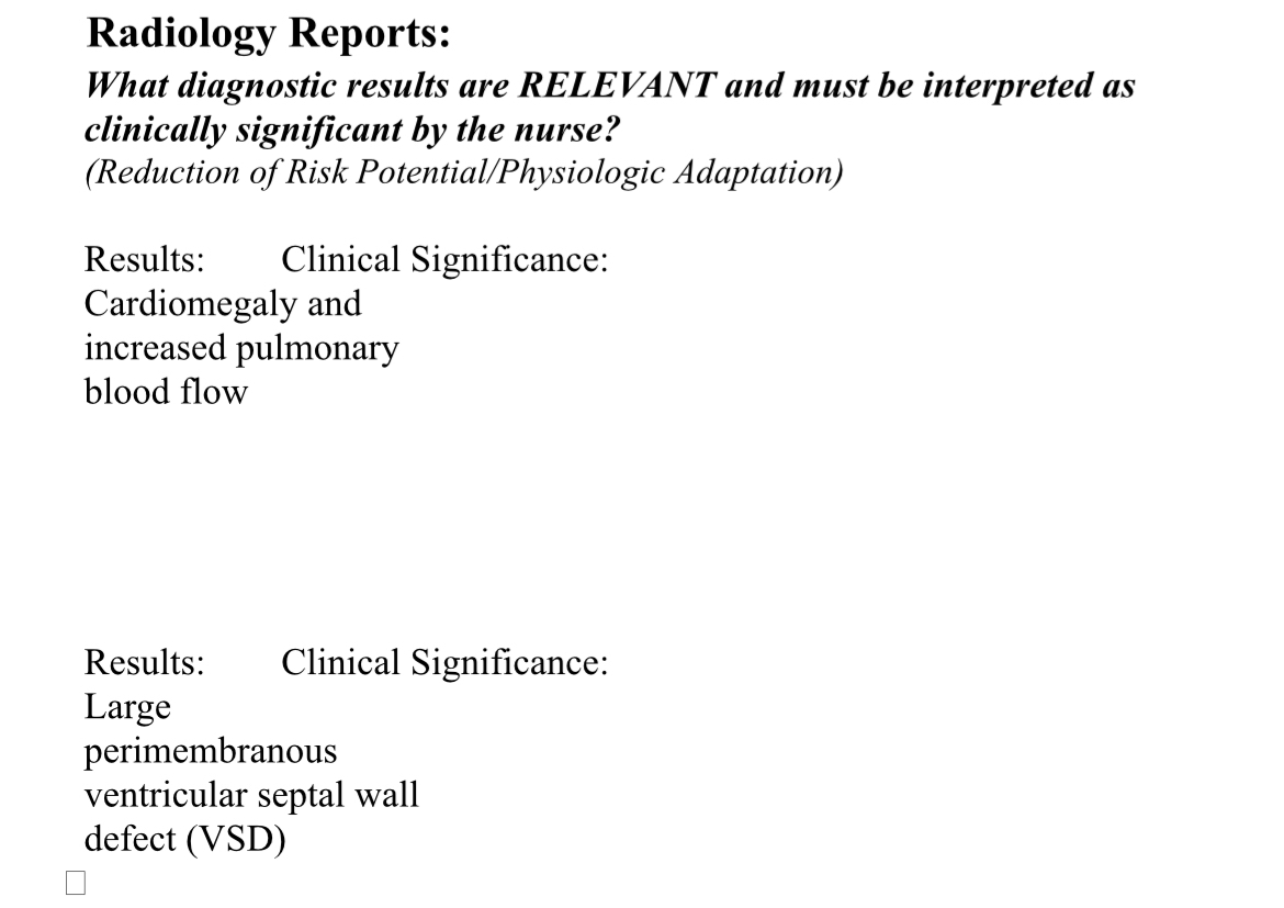Solved Radiology Reports:What diagnostic results are | Chegg.com