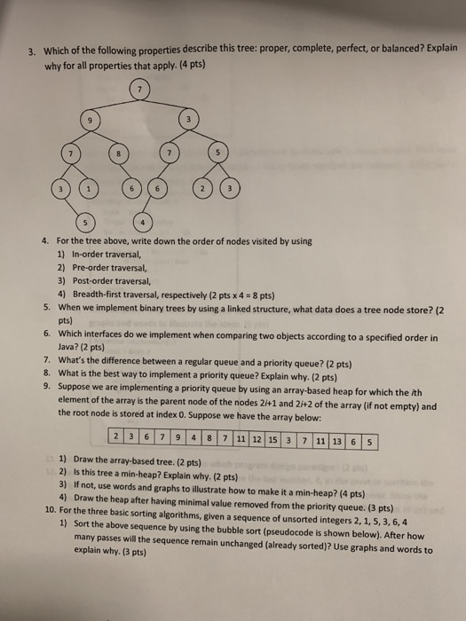 Solved 3. Which of the following properties describe this | Chegg.com