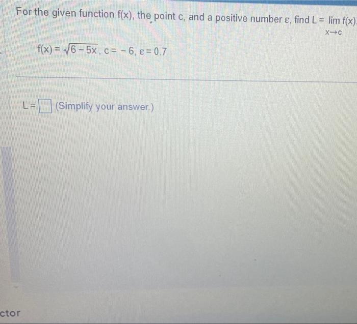 Solved For the given function f(x), the point c, and a | Chegg.com