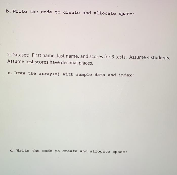 Solved ITP-100 - More Practice with Arrays Part 1 - Draw | Chegg.com