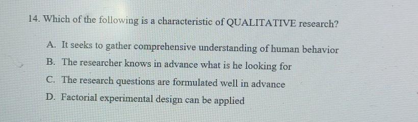 solved-14-which-of-the-following-is-a-characteristic-of-chegg