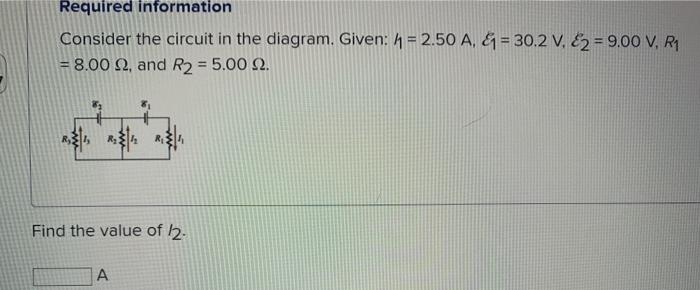 Solved Required information Consider the circuit in the | Chegg.com