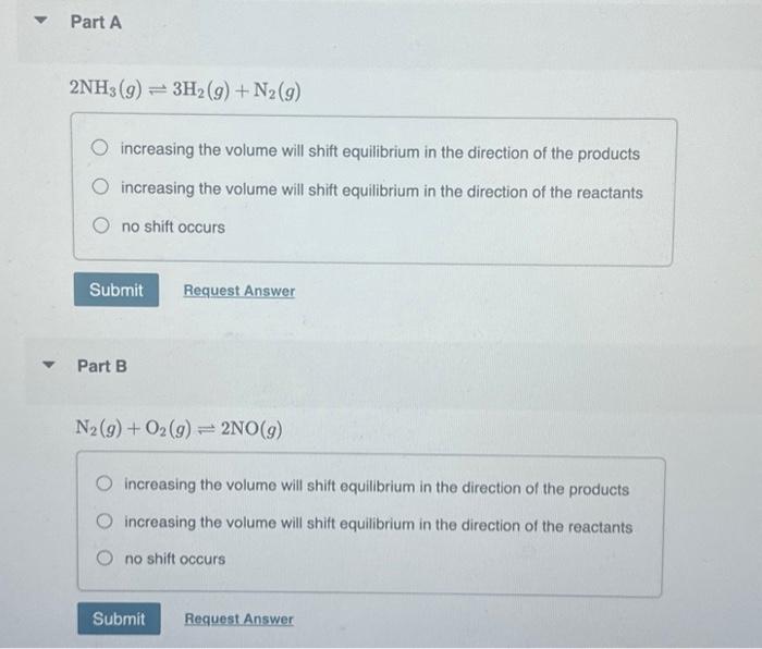 Solved Would increasing the volume of the container for each | Chegg.com