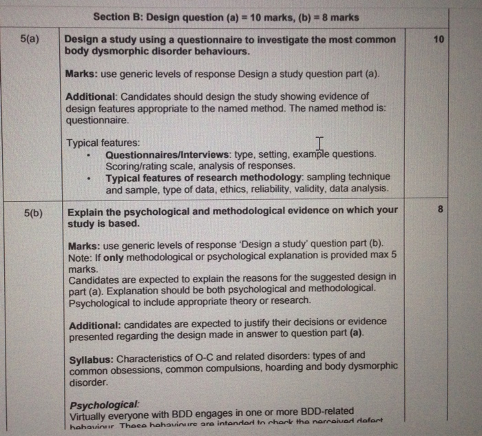 Solved 5(a) Section B: Design Question (a) = 10 Marks, (b) = | Chegg.com