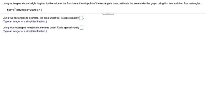 Solved Using rectangles whose height is given by the value | Chegg.com