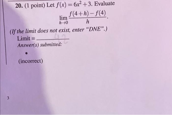 Solved Evaluate the given limits using the graph of the | Chegg.com