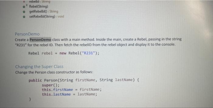 Solved Inheritance and Super Practice CREATE A NEW JAVA | Chegg.com