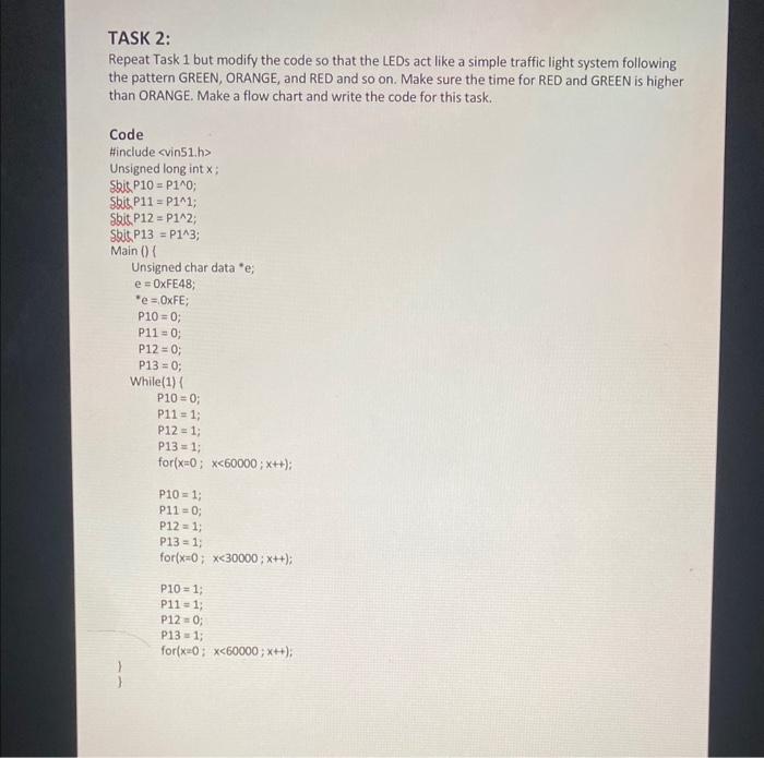Solved Q4. Modify the code for Task 2 such that the green | Chegg.com