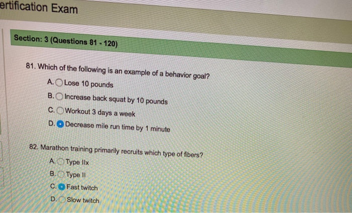 Solved: Certification Exam Section: 2 (Questions 41 - 80) ... | Chegg.com