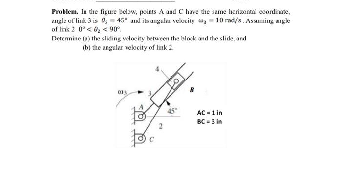 Solved Problem. In the figure below, points A and have the | Chegg.com
