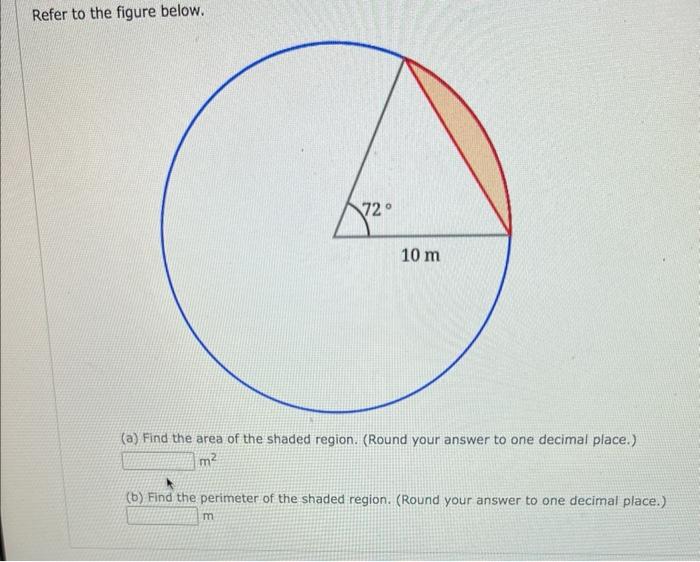 Solved Refer to the figure below. (a) Find the area of the | Chegg.com