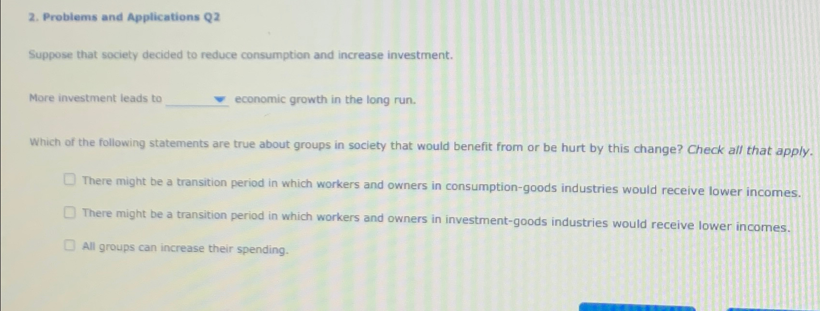 Solved Probiems and Applications Q2Suppose that society | Chegg.com