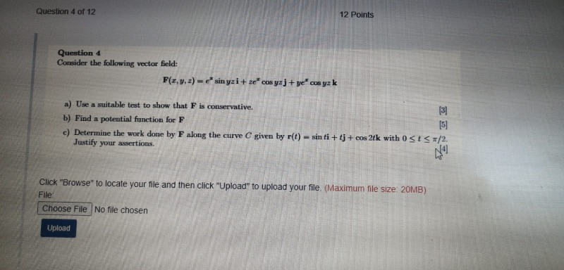 Solved Part 1 of 1 Question 1 of 12 2 Points Question 1 | Chegg.com