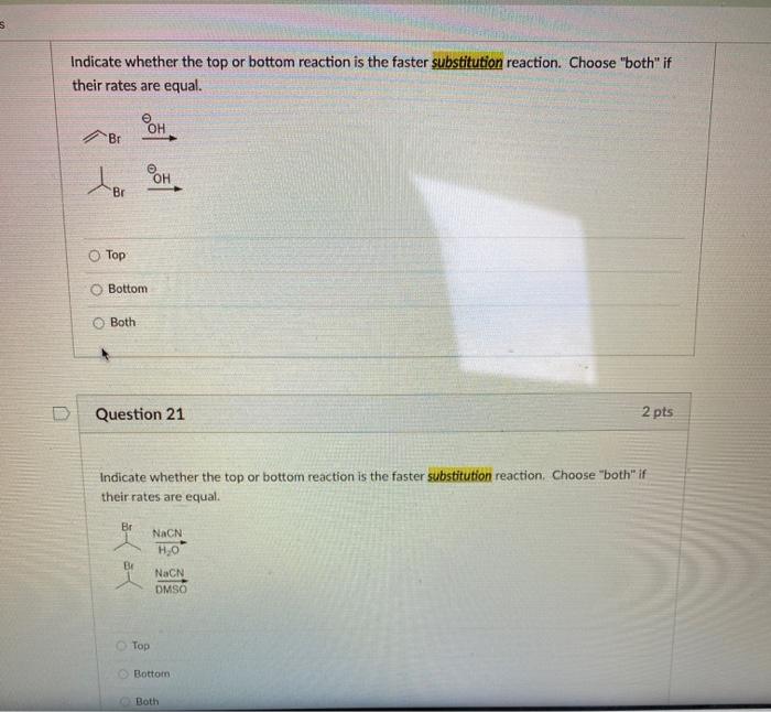 Solved 3 Indicate whether the top or bottom reaction is the | Chegg.com