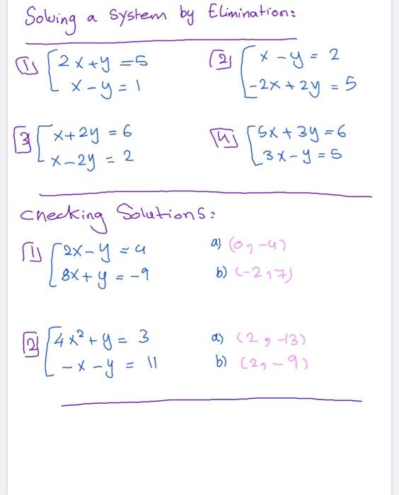 Solved 2 Solving A System By Subs Tication U 2 Chegg Com