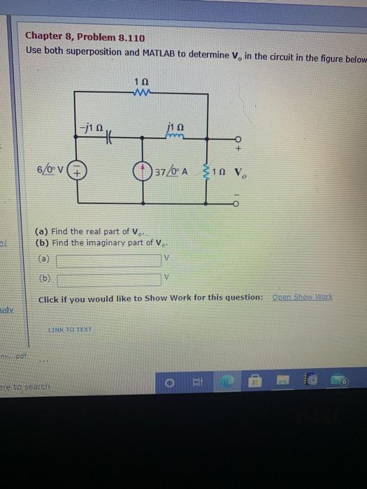 Solved Chapter 8, Problem 8.110 Use both superposition and | Chegg.com