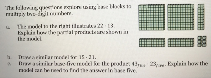 Solved The following questions explore using base blocks to | Chegg.com