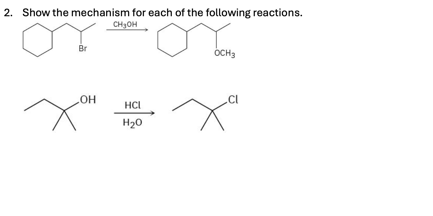 Solved Show the mechanism for each of ﻿the following | Chegg.com