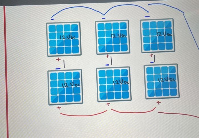 Solved Show How I Can Connect Sex Solar Panels 3 Series And 5475