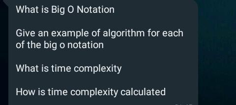 Solved What Is Big O Notation Give An Example Of Algorithm | Chegg.com