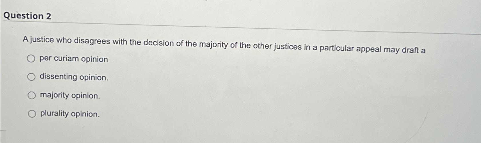 Plurality opinion hotsell