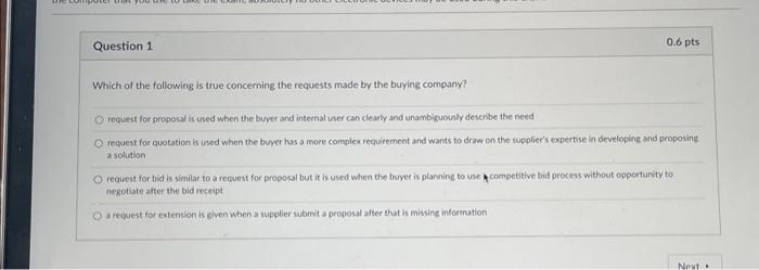 Solved Question 1 Which of the following is true concerning | Chegg.com