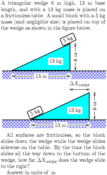 Wedge Shape Triangular Base A triangular wedge 6 m high, 13 m base length, and | Chegg.com