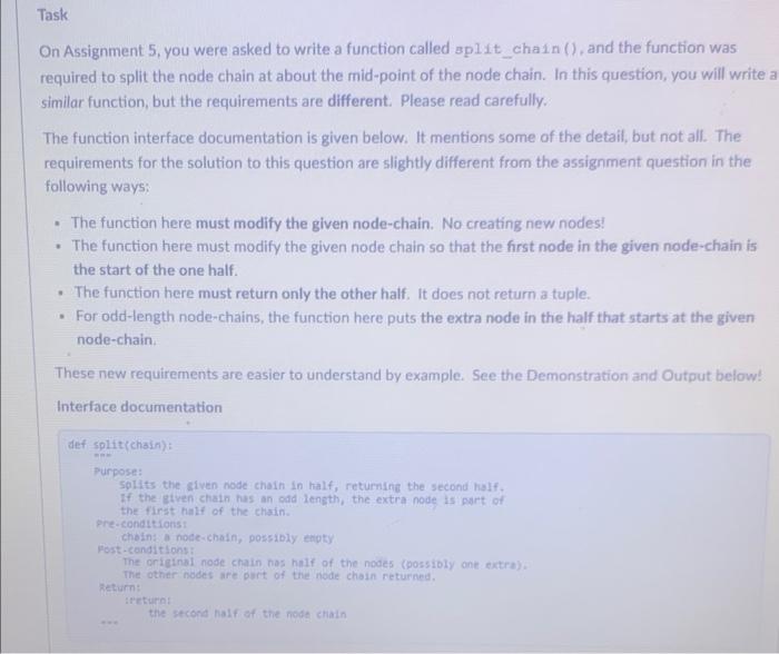 Solved Task On Assignment 5, you were asked to write a | Chegg.com