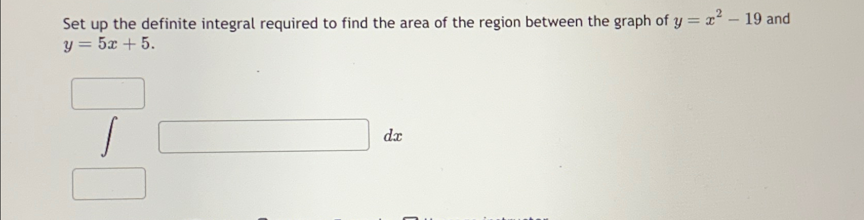 Solved Set up the definite integral required to find the | Chegg.com
