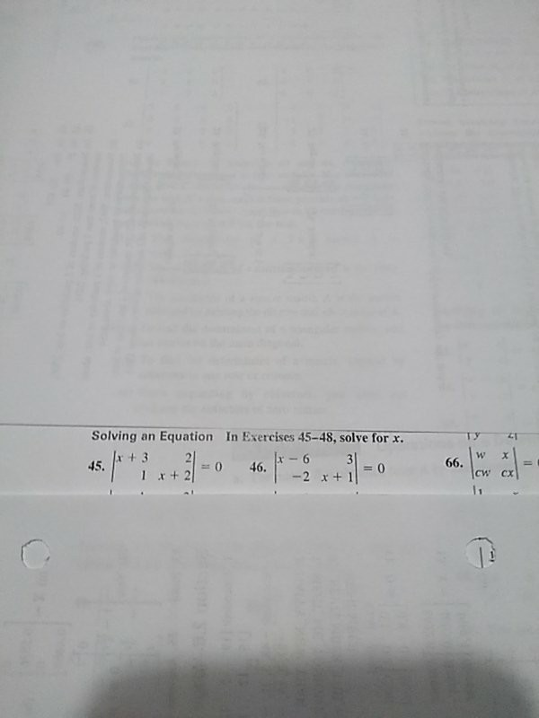 Solved ту Solving an Equation In Exercises 45-48, solve for | Chegg.com