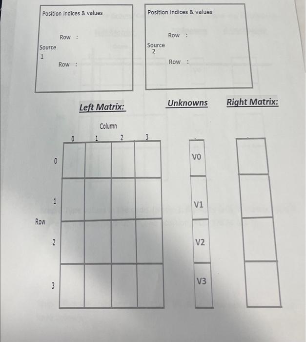 Left Matrix: Unknowns Right Matrix: | Chegg.com