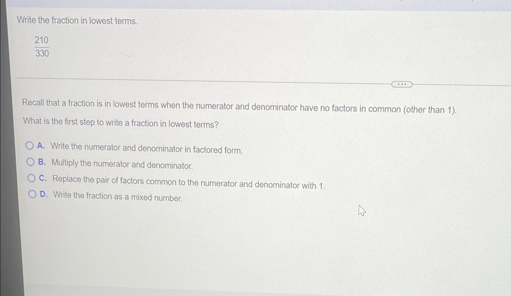 solved-write-the-fraction-in-lowest-terms-210330recall-that-chegg